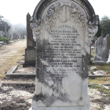 HEERDE, van :: BASTIAANS :: DE JONG :: BOSSCHER