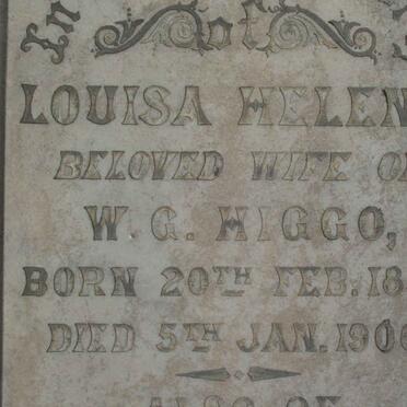 HIGGO Louisa Helena 1850-1900