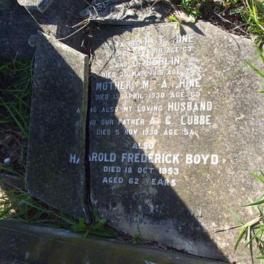 HINE :: BERLIN :: LUBBE :: BOYD :: ?