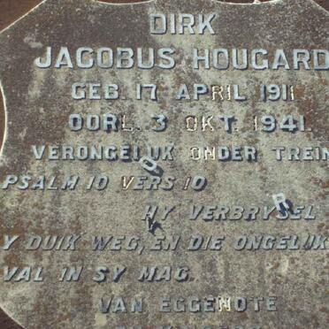 HOUGARD Dirk Jacobus 1911-1941