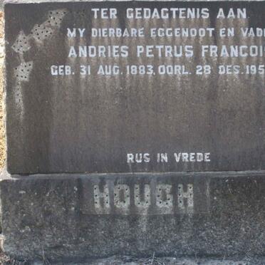 HOUGH Andries Petrus Francois 1883-1953