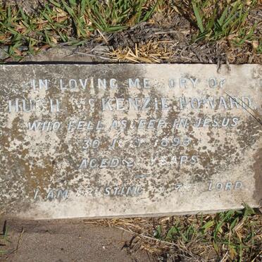 HOWARD Hugh McKenzie -1898