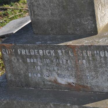 HONE Guy Frederick, ST. LEGER 1917-1940