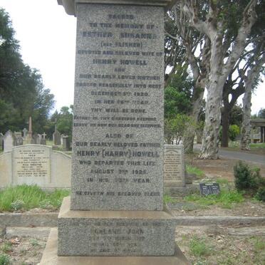 HOWELL Henry -1925 &amp; Esther Susanna FLISHER -1920