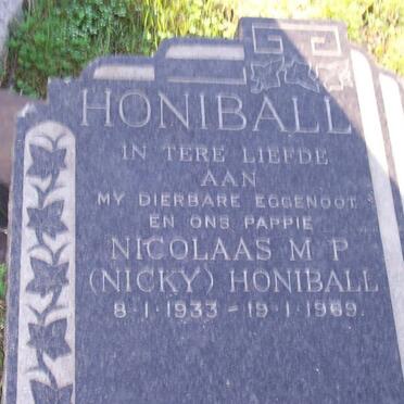 HONIBALL Nicolaas M.P. 1933-1969