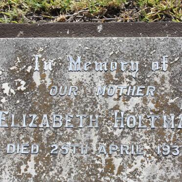 HOLTMAN Elizabeth -1936