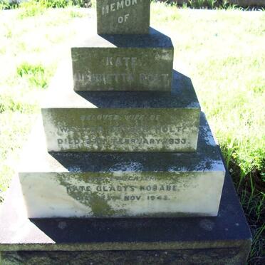 HOLT Kate Charlotte -1933 :: KOBABE Kate Gladys -1942