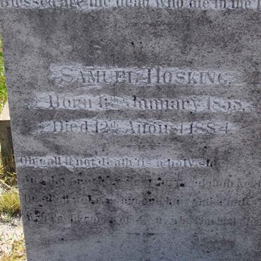 HOSKING Samuel 1858-1884