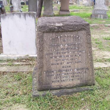 HOPPER Harry Reuben 1894-1911 :: HOPPER Sarah nee BEASTON 1853-1917