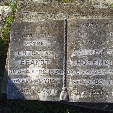 HOFFMAN Catherine -1945 :: BRANDT Christina -1934 