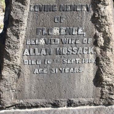 HOSSACK Florence -1919