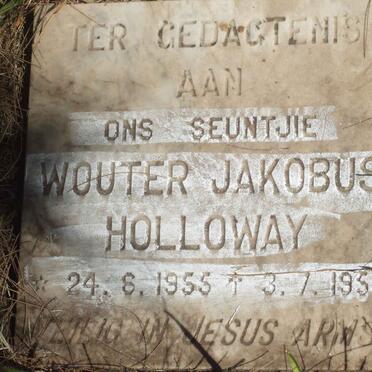 HOLLOWAY Wouter Jakobus 1955-1955