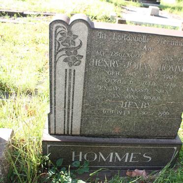 HOMMES Henry John 1908-1949 :: HOMMES Henry 1943-1966