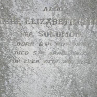 GERSBACH Phoebe Elizabeth nee SOLOMON 1831-1916