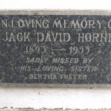 HORNE Jack David 1893-1953
