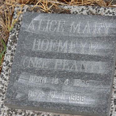 HOFMEYR Alice Mary nee PLANT 1895-1986