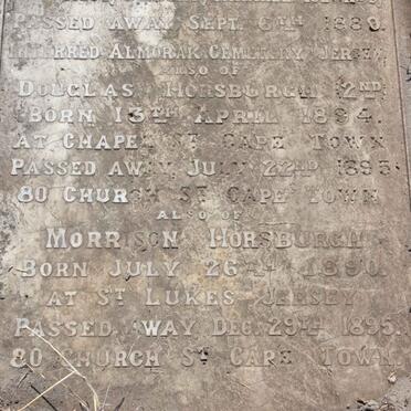 HORSEBURGH Douglas 1889-1889 :: HORSEBURGH Douglas 1894-1895 :: HORSEBURGH Morrison 1890-1895