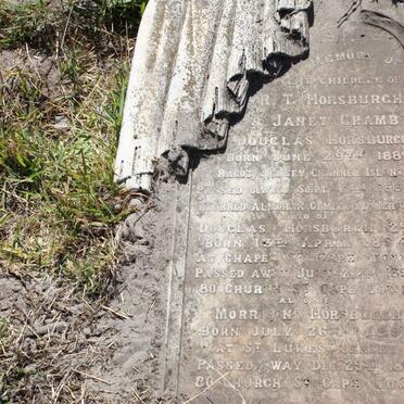 HORSBURGH Douglas 1889-1889 :: HORSBURGH Douglas 1894-1895 :: HORSBURGH Morrison 1890-1895