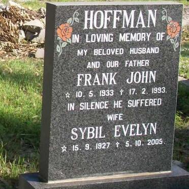 HOFFMAN Frank John 1933-1993 &amp; Sybil Evelyn 1927-2005