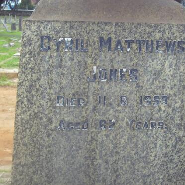 MATTHEWS-JONES Cyril -1959