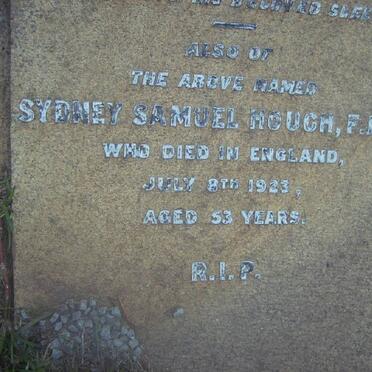 HOUGH Sydney Samuel -1923 &amp; Gertrude Anne 1867-1918