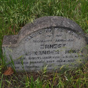 IRWIN Ernest Alexander -1944