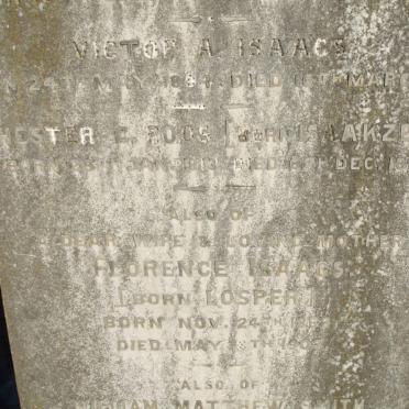 ISAACS William W. 1890-1892 :: ISAACS Victor A. 1894-1895 