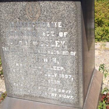 IRWIN John Wesley -1897