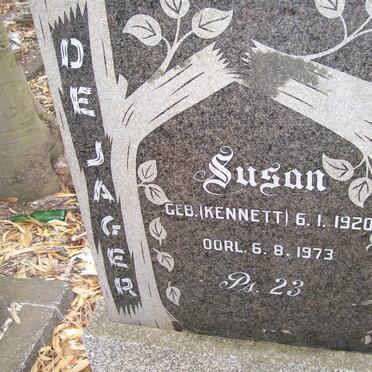 JAGER Susan, de nee KENNETT 1920-1973