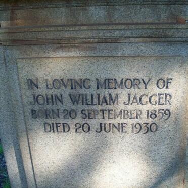 JAGGER John William 1859-1930