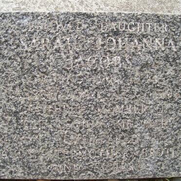 JACOBS Sarah Johanna 1944-1983