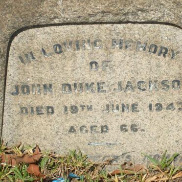 JACKSON John Duke -1943