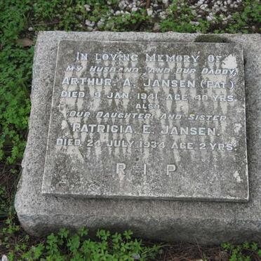 JANSEN Arthur A. -1941 :: JANSEN Patricia E. -1934