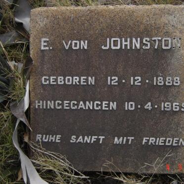 JOHNSTON E. von 1888-1965