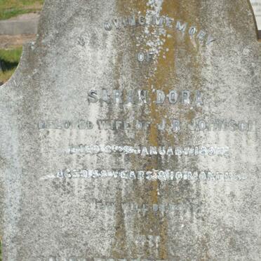 JOHNSON Sarah Dora -1897