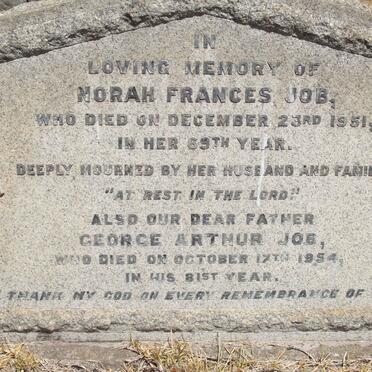 JOB George Arthur -1954 &amp; Norah Frances -1951