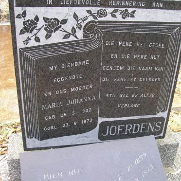 JOERDENS Maria Johanna 1902-1972
