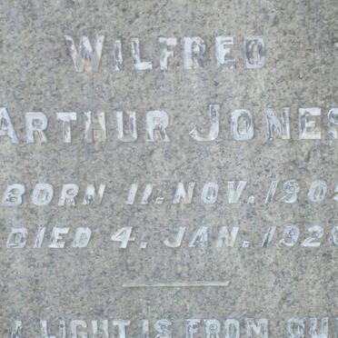 JONES Wilfred Arthur 1905-1920