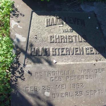 VERHOEF Petronella nee PIETERSE 1952-1935