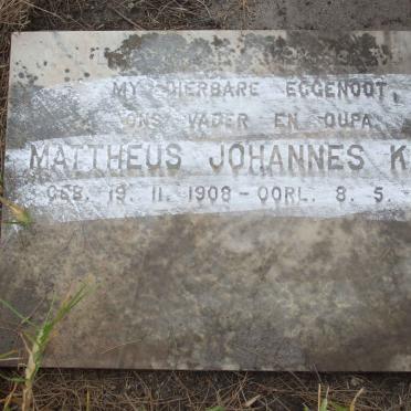 KEMP Mattheus Johannes 1908-1982