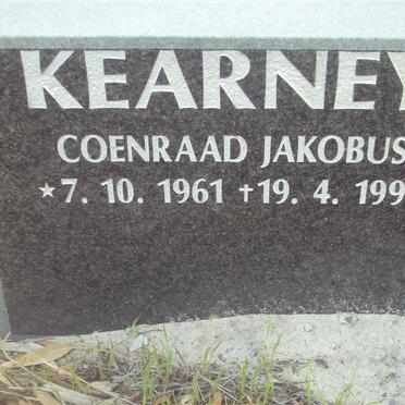 KEARNEY Coenraad Jakobus 1961-1992