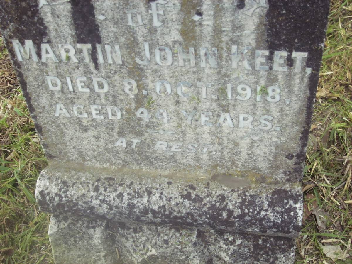 KEET Martin John -1918