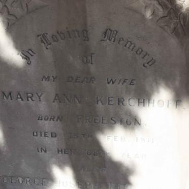 KERCHHOFF Mary Ann nee FREESTON -1911