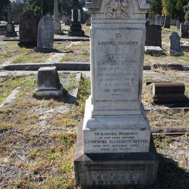 KEYTER Peter Ignatius 1872-1912 &amp; Catherine Elizabeth COETZEE -1918