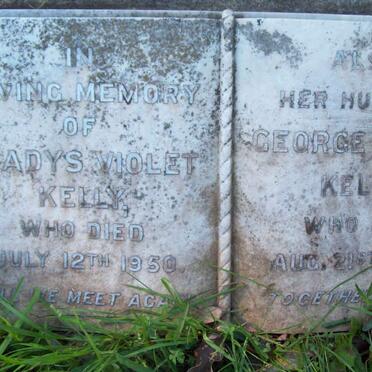 KELLY George Peter  -1954 &amp; Gladys Violet  -1950