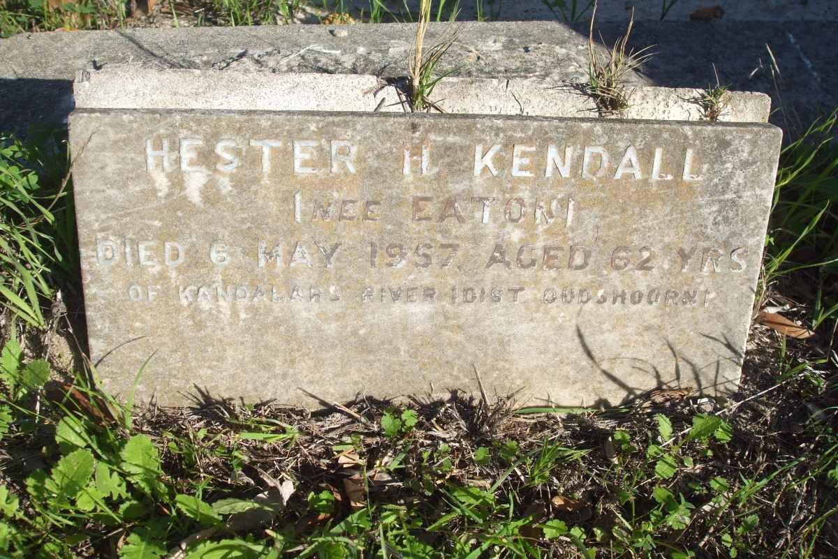 KENDALL Hester nee EATON -1957