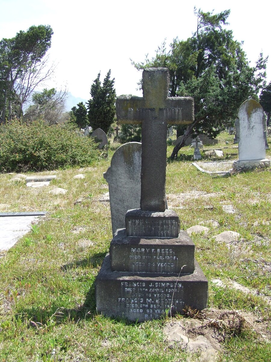 KEATING F. -1895 :: REES Mary F. -1905 :: SIMPSON Francis -1908 :: KEATING Francis M. -19??