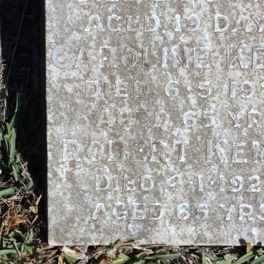 KEMM Robert -1923 &amp; Caroline -1922