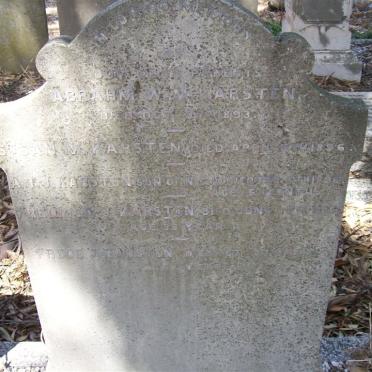 KARSTEN Abrahm W.W, -1893 :: KARSTEN Susan M. -1896 :: KARSTEN  A.T.J.  -1896 :: KARSTEN Frederik -1896