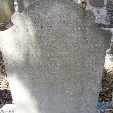 KARSTEN Abrahm W.W, -1893 :: KARSTEN Susan M. -1896 :: KARSTEN  A.T.J.  -1896 :: KARSTEN Frederik -1896